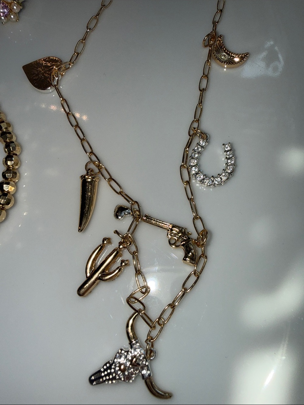 Nordstrom Bundle, Savvy Cie earrings, Multi-Charm Layered Necklace - Picture 4 of 7